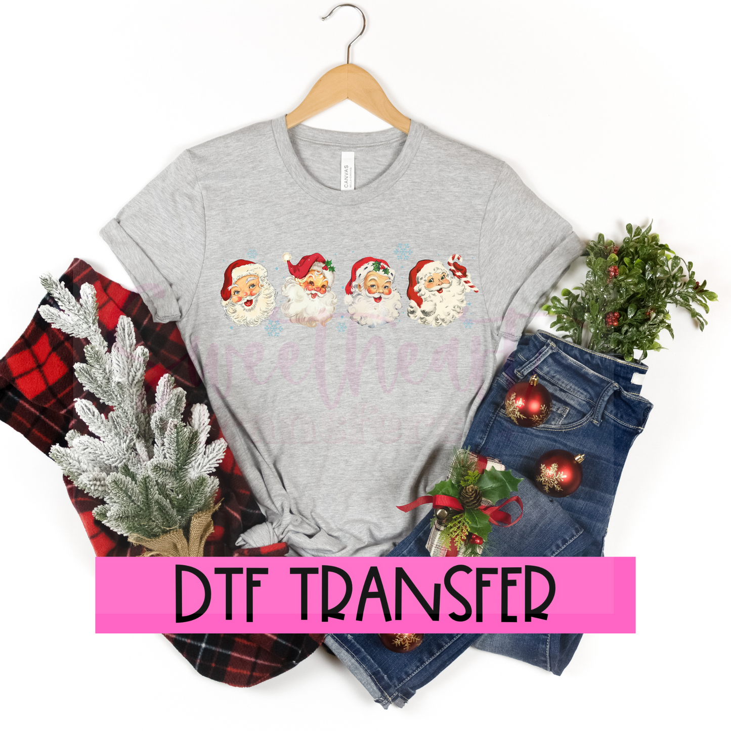 DTF Retro Santas