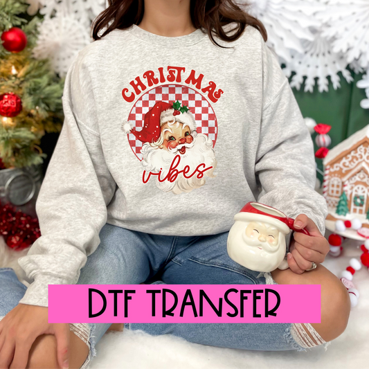 DTF Retro Santa