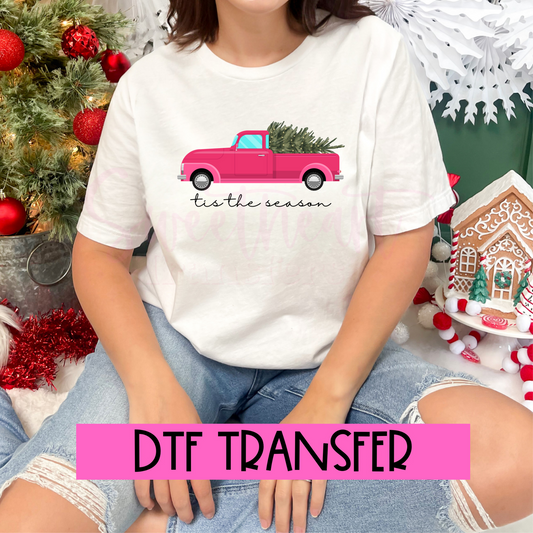 DTF Pink Christmas Truck