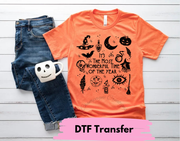 Halloween It’s the most wonderful time of the year DTF transfer